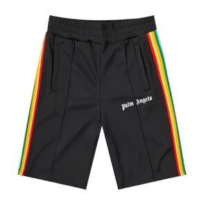 Palm Angels Rainbow Track Short 'Black', NWT, Size Small, $275